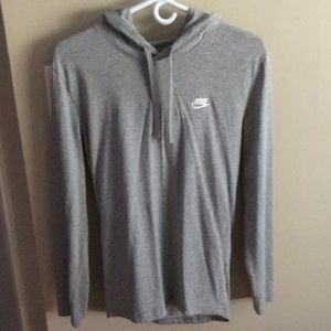 Small gray thin Nike hoodie